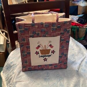 Longaberger Patriotic Tote Bag